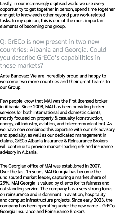 Lastly, in our increasingly digitised world we use every opportunity to get together in person, spend time together a...