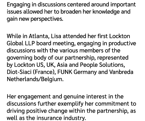 Engaging in discussions centered around important issues allowed her to broaden her knowledge and gain new perspectiv...
