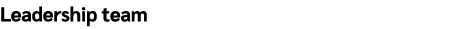 Leadership team
