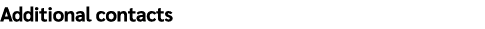Additional contacts