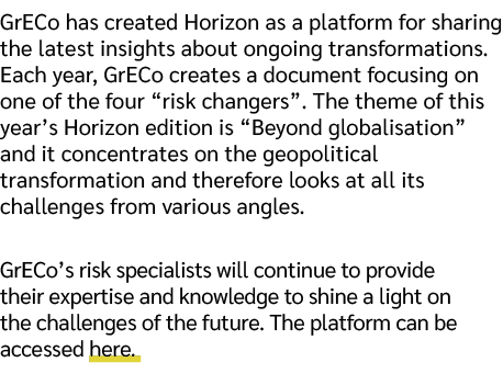 GrECo has created Horizon as a platform for sharing the latest insights about ongoing transformations. Each year, GrE...
